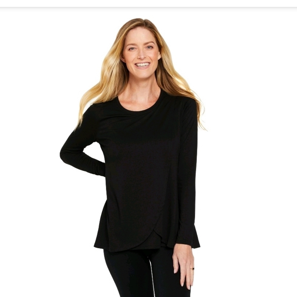 Motherhood Maternity Pull Over Long Sleeve Nursing Tee